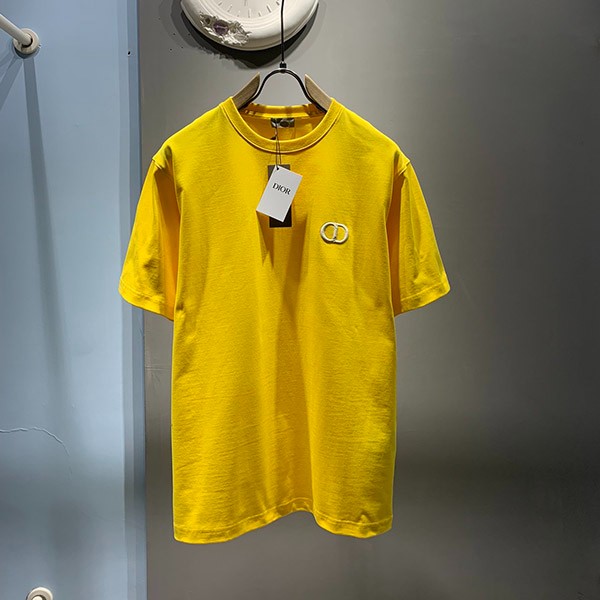 入手困難 ディオール CDアイコン Tシャツ 偽物 刺しゅう クルーネック 4色 013J600A0677